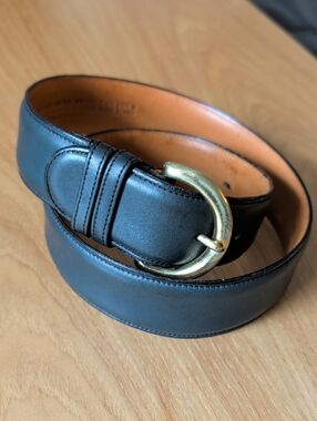 Vintage Coach Belt Navy Blue